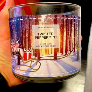 BBW Twisted Peppermint 3 Wick